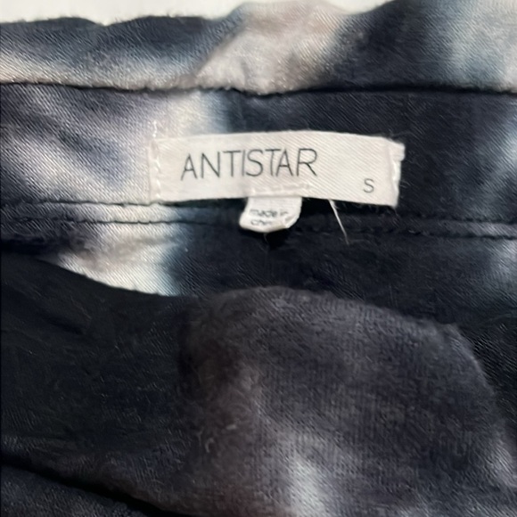 Antistar Black & White Tie Dye Strapless Cropped Jumpsuit w/ Pockets - Picture 3 of 3